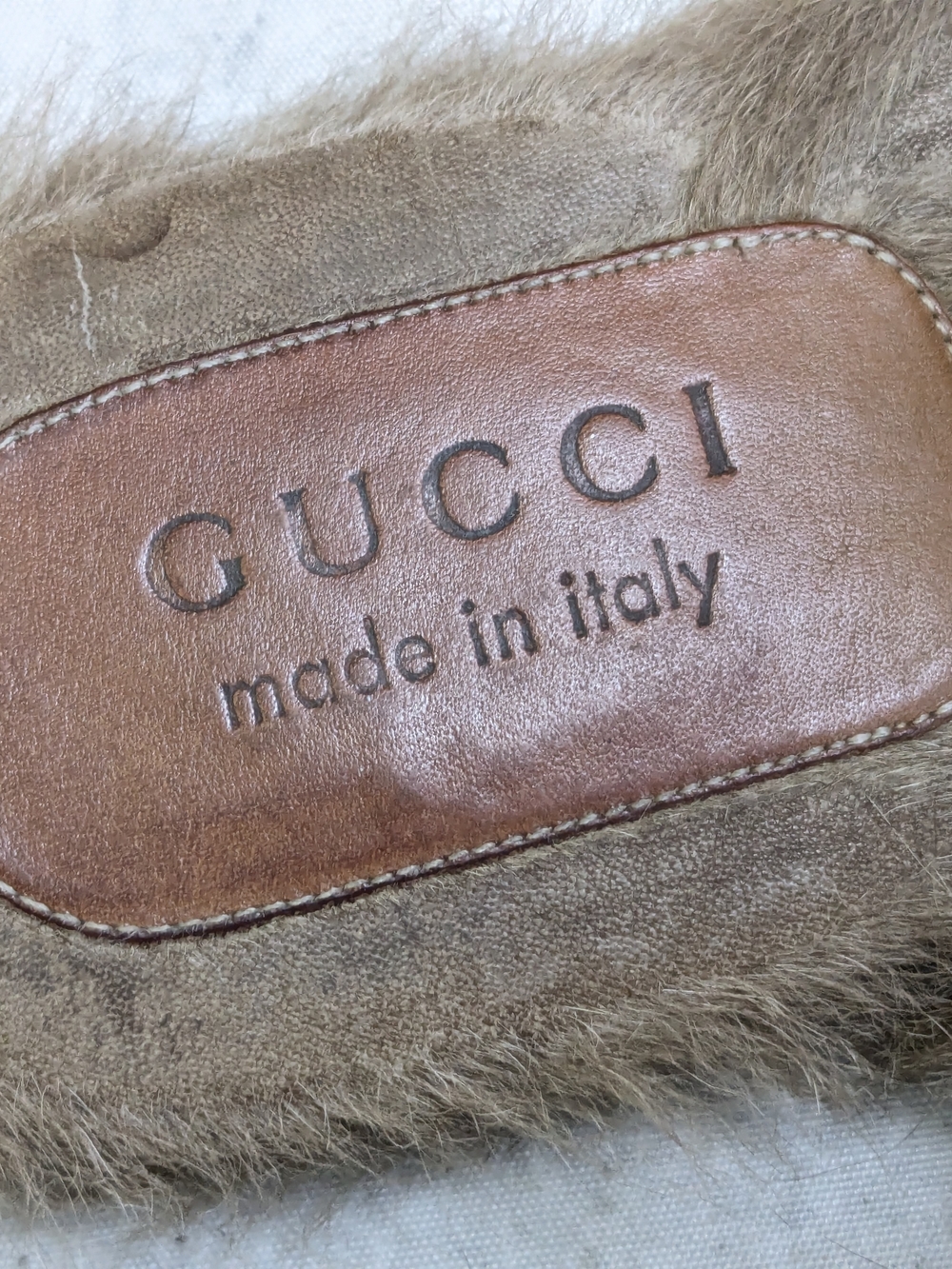 Gucci Princetown Horsebit Loafers Black Snake Fur Leather Mules - Picture 3 of 14